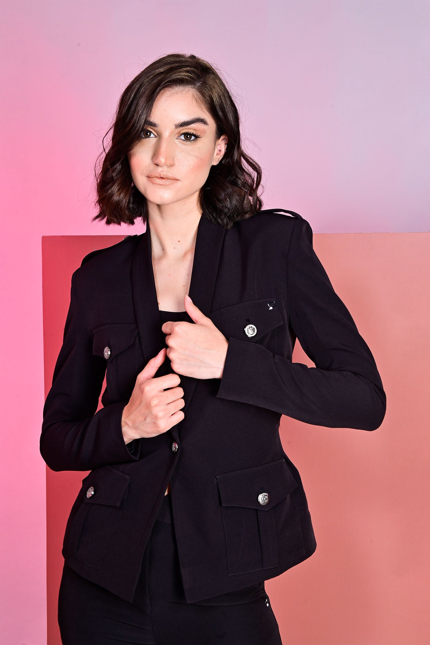 Black Box Pleated Blazer