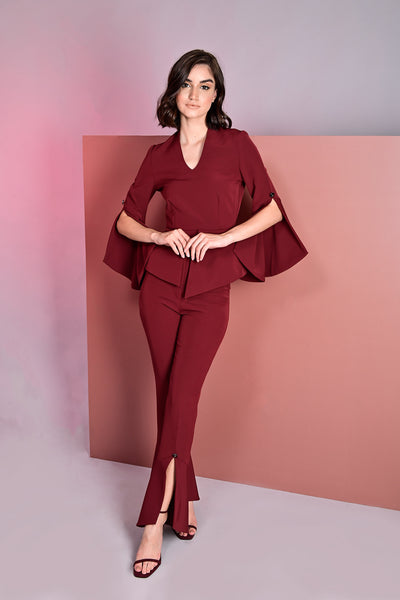 Sanguine Cape Sleeves Top