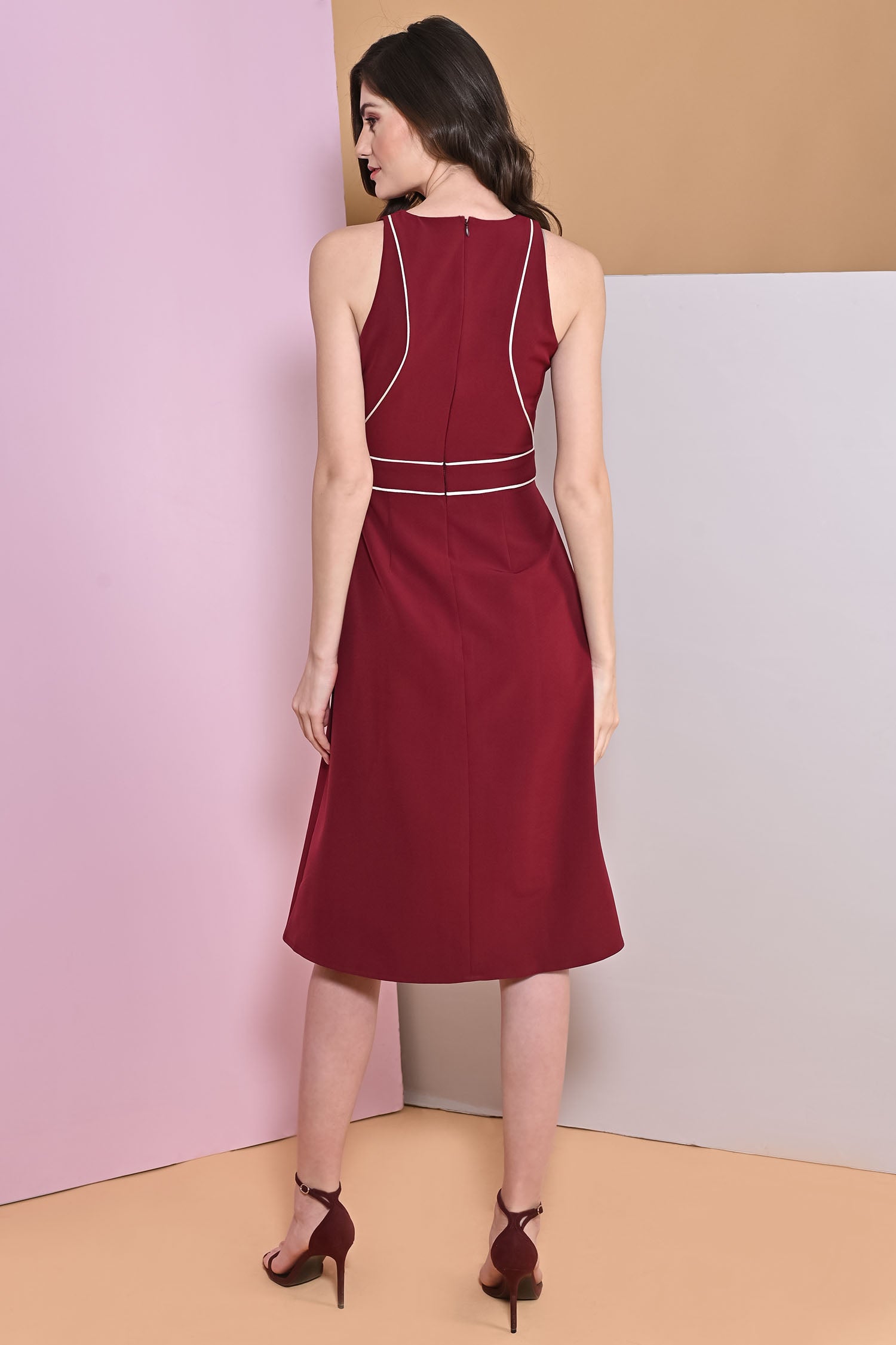 A-Line Sanguine Slit Dress