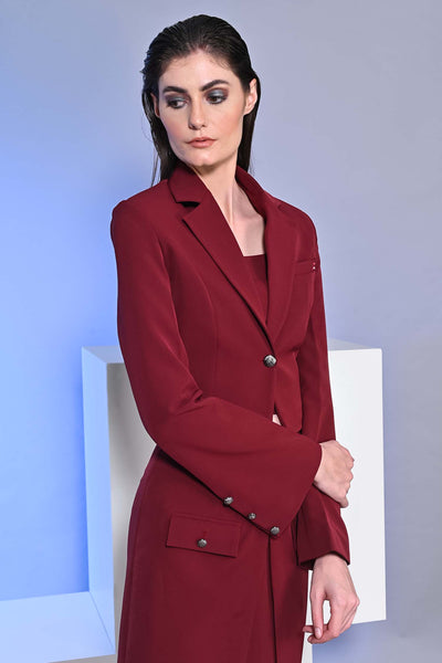 Cropped Sanguine Blazer