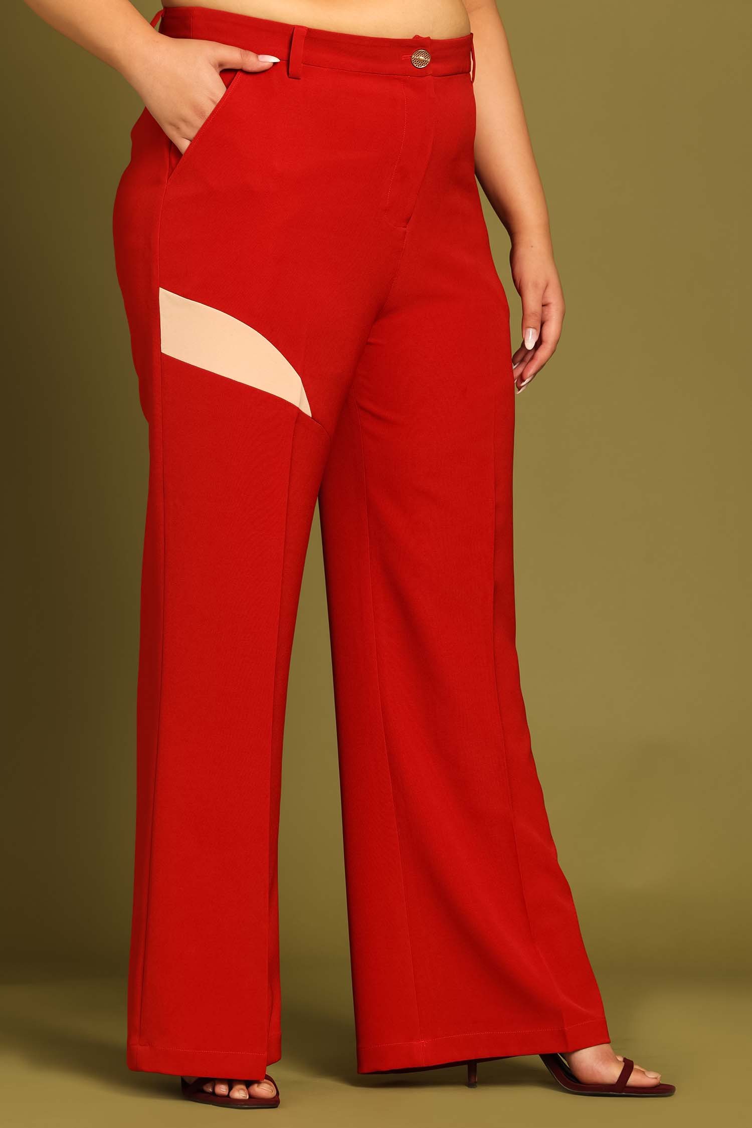 RED Trousers Women/ Pants Women/ High Waist Trousers/ Wrap Cotton Pants/  Loose Pants/ Pants Skirt/ Elegant Skirt Pants/pants With Pockets - Etsy